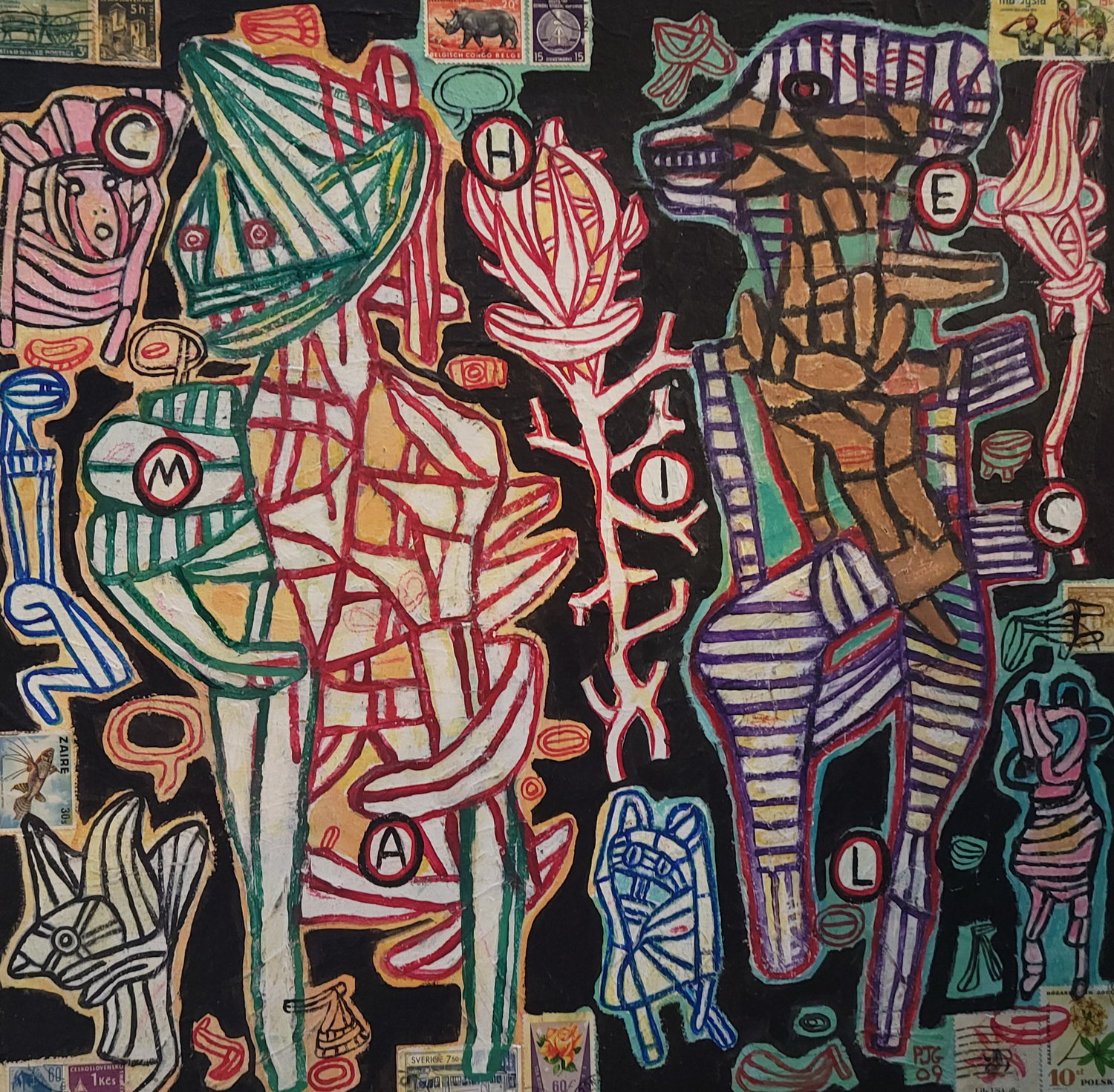 Mixed-media artwork by Peter John Geise